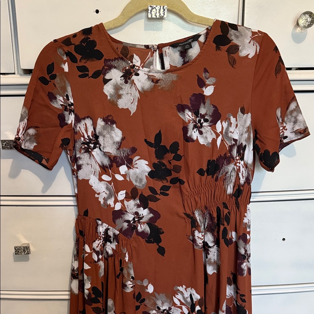 Floral Rust Dress